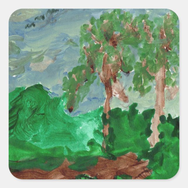 Etiquetas de paisagens pacíficas (Frente)