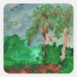 Etiquetas de paisagens pacíficas