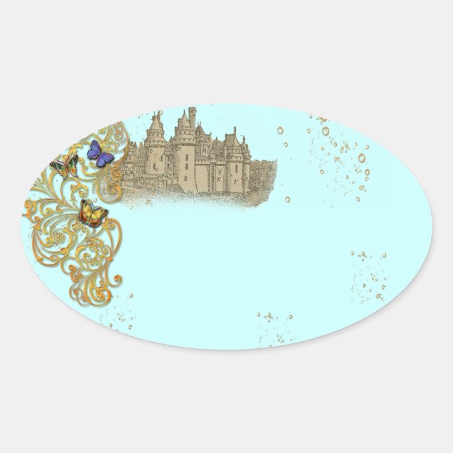 Etiquetas de Palha de Fada Fantasy (Frente)