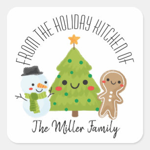 Etiquetas de panificação caseiras de Natal