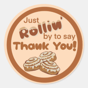 Etiquetas de pão de canela. Obrigado.