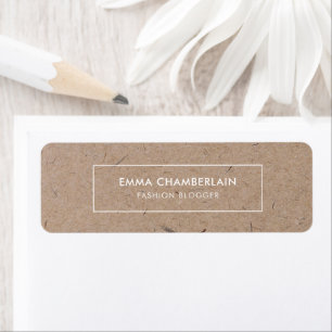 Etiquetas de Papel Moderno e Russo Minimalista