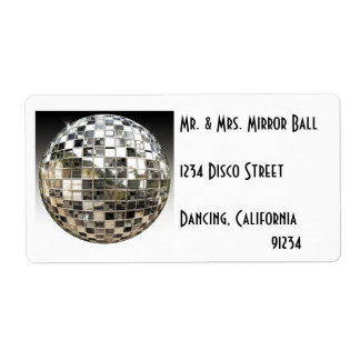 Etiquetas de Partido do Disco da Bola Mirror