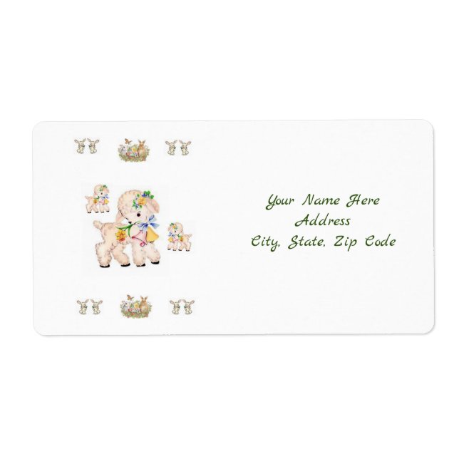 Etiquetas de páscoa (Frente)