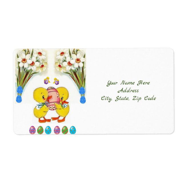 Etiquetas de páscoa (Frente)