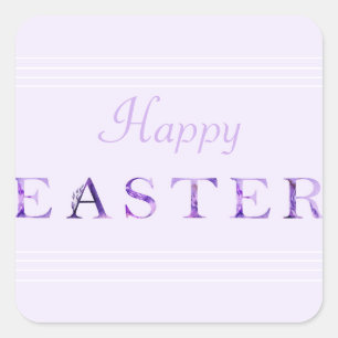 Etiquetas de Páscoa roxa e Lavanda