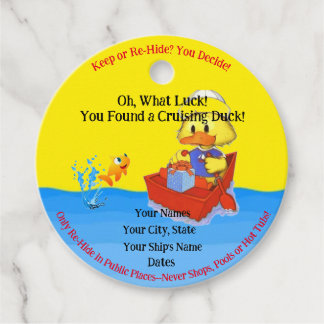 Etiquetas de Pato Cruzador