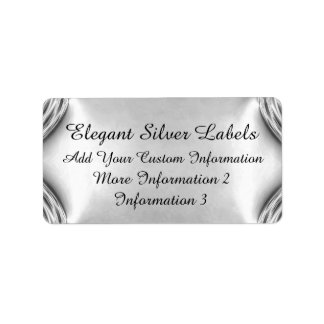 Etiquetas de prata elegantes