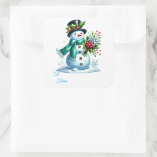 Etiquetas de Presente Adesivas de Natal