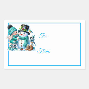 Etiquetas de Presente Adesivas de Natal