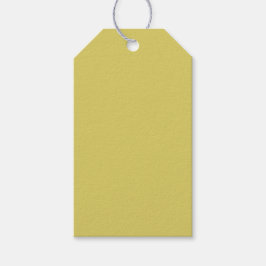 Etiquetas de Presente Amarelo Suave e Quente
