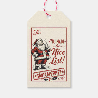 Etiquetas de Presente Aprovadas pelo Papai Noel