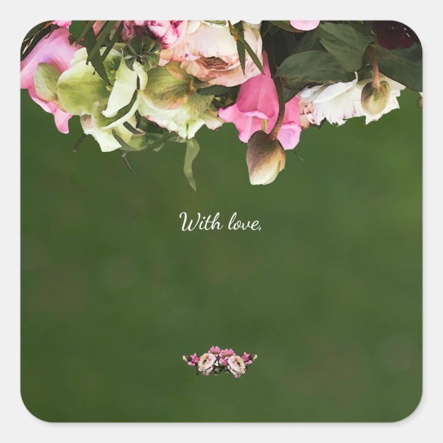 Etiquetas de Presente Botânicas Editáveis | Adesiv (Frente)