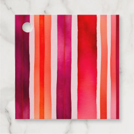 Etiquetas de Presente com Stripes Coloridas