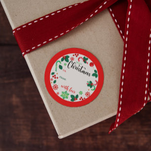 Etiquetas de Presente da Frota de Natal Vermelha F
