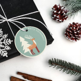 Etiquetas de Presente da Retrora de papais noeis