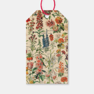 Etiquetas de Presente das Flores de Vintagem