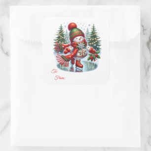 Etiquetas de Presente de Adesivo de Natal