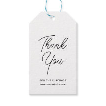 Etiquetas de presente de agradecimento empresarial