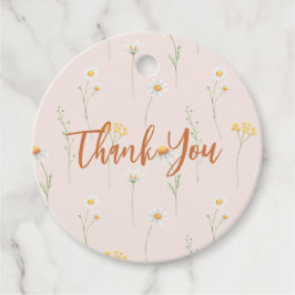 Etiquetas de presente de agradecimento Pequena Flo