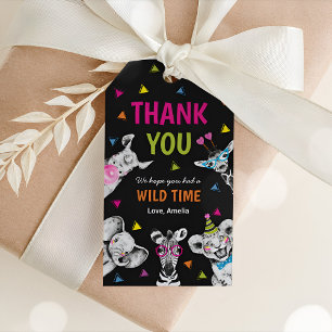Etiquetas de Presente de Aniversário de Animais da