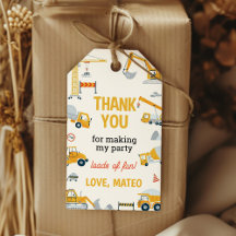 Etiquetas de Presente de Aniversário de Caminhão d