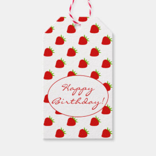 Etiquetas de Presente de Aniversário de Padrão d