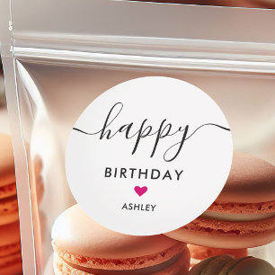 Etiquetas de Presente de Aniversário de Qualquer C