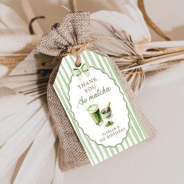 Etiquetas de Presente de Aniversário Matcha com Li
