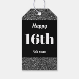 Etiquetas de presente de aniversário personalizada