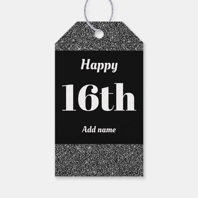 Etiquetas de presente de aniversário personalizada (Frente)