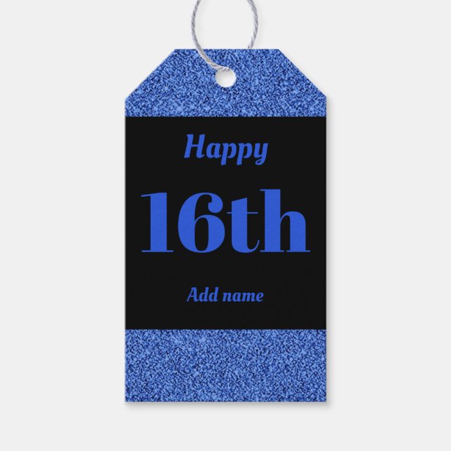 Etiquetas de presente de aniversário personalizada (Frente)