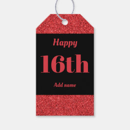 Etiquetas de presente de aniversário personalizada