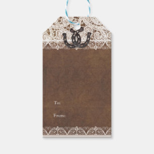 Etiquetas de Presente de Casamento Country Rustica