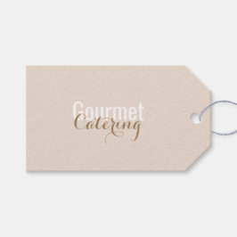 Etiquetas de Presente de Catering Gourmet