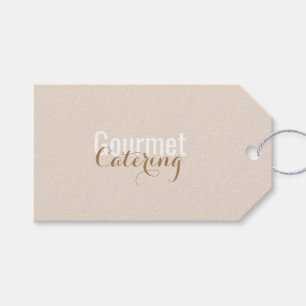 Etiquetas de Presente de Catering Gourmet