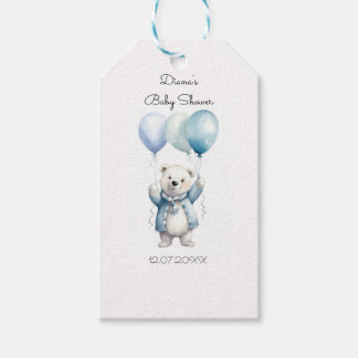 Etiquetas de Presente de Chá de Bebê de Urso Polar