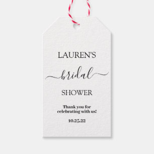 Etiquetas de presente de chá de panela minimalista