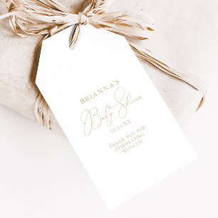 Etiquetas de Presente de Churrasco de Bebê Minimal