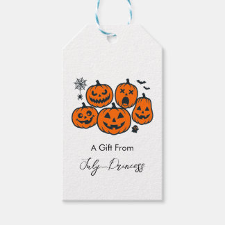Etiquetas de presente de Halloween, etiquetas de p