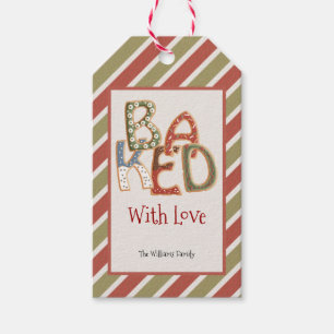Etiquetas de Presente de Natal Assadas Com Amor