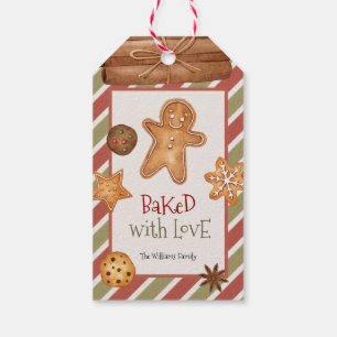 Etiquetas de Presente de Natal Assadas Com Amor