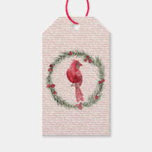 Etiquetas de Presente de Natal com Grinalda de Car