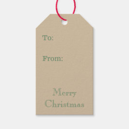 Etiquetas de Presente de Natal de Biscoitos de Gen