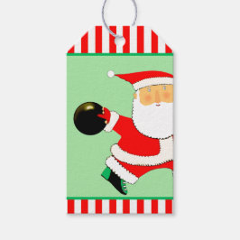 Etiquetas de Presente de Natal de Boliche