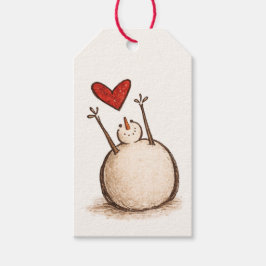Etiquetas de Presente de Natal de Boneco de Neve