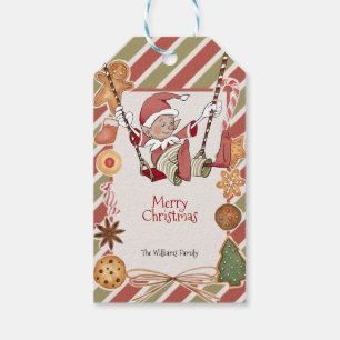 Etiquetas de Presente de Natal de Elfo