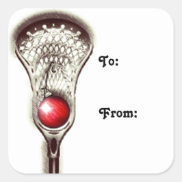 Etiquetas de Presente de Natal de Lacrosse
