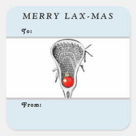 Etiquetas de presente de Natal de Lacrosse