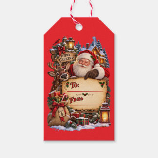 Etiquetas de Presente de Natal do Papai Noel
